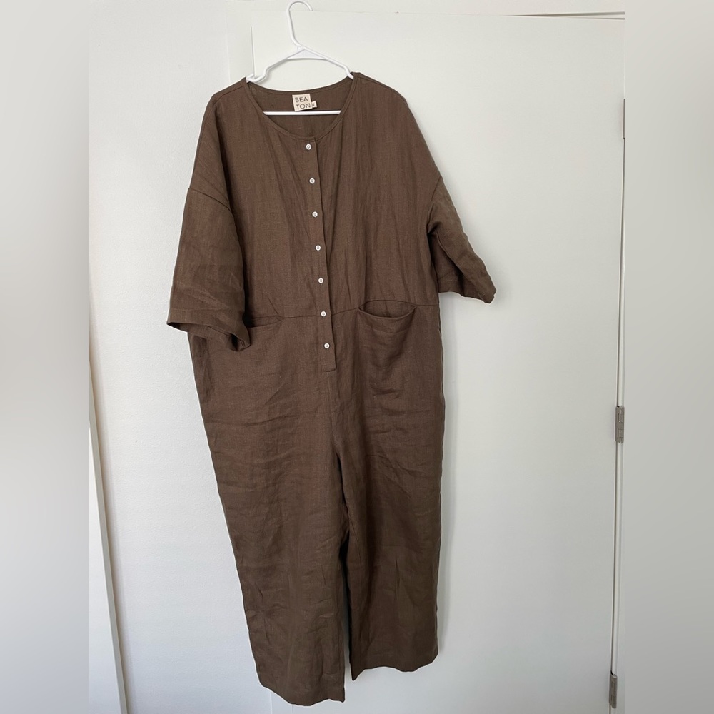 Beaton Linen Utility Jumpsuit